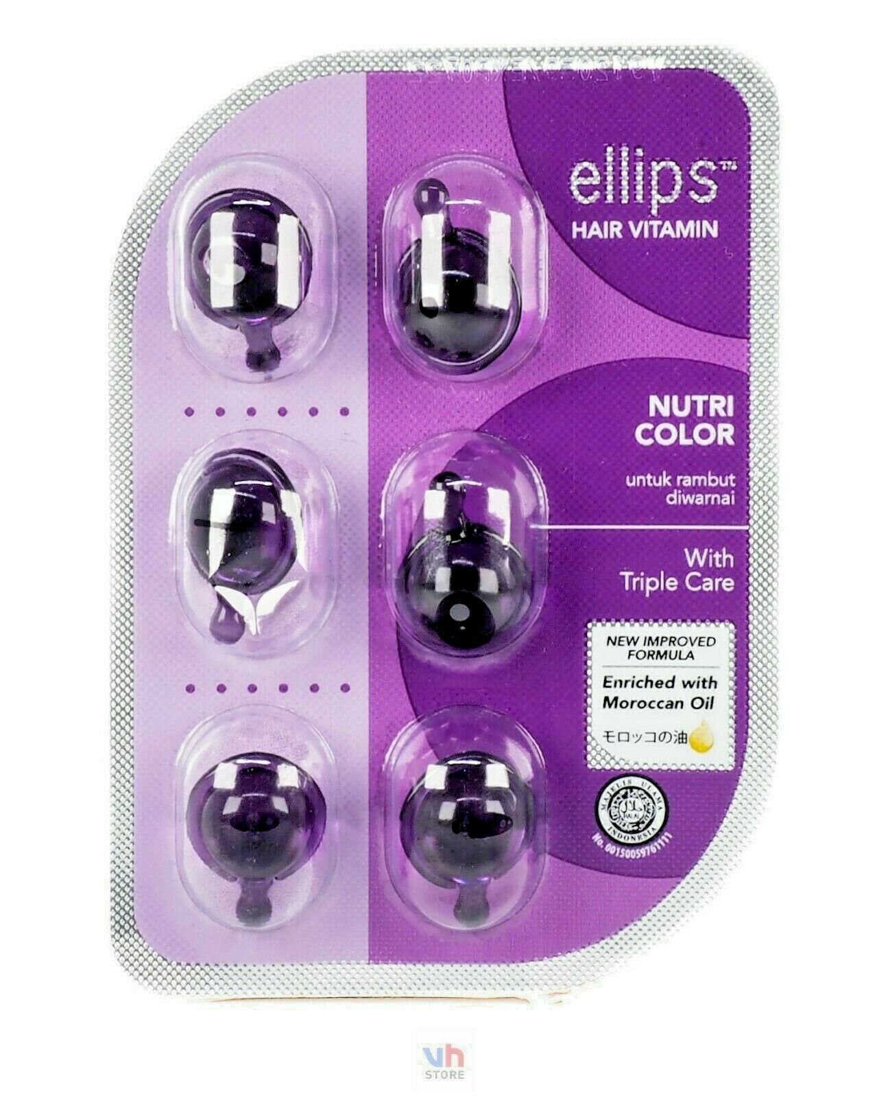 6 Blister Ellips Hair Vitamin Pure Serum Hair Loss Treatment Pure