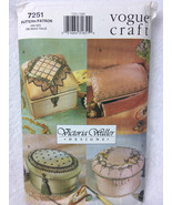 Vogue Craft 7251  4 Pin Beaded Boxes Sewing Pattern One Size - $12.00