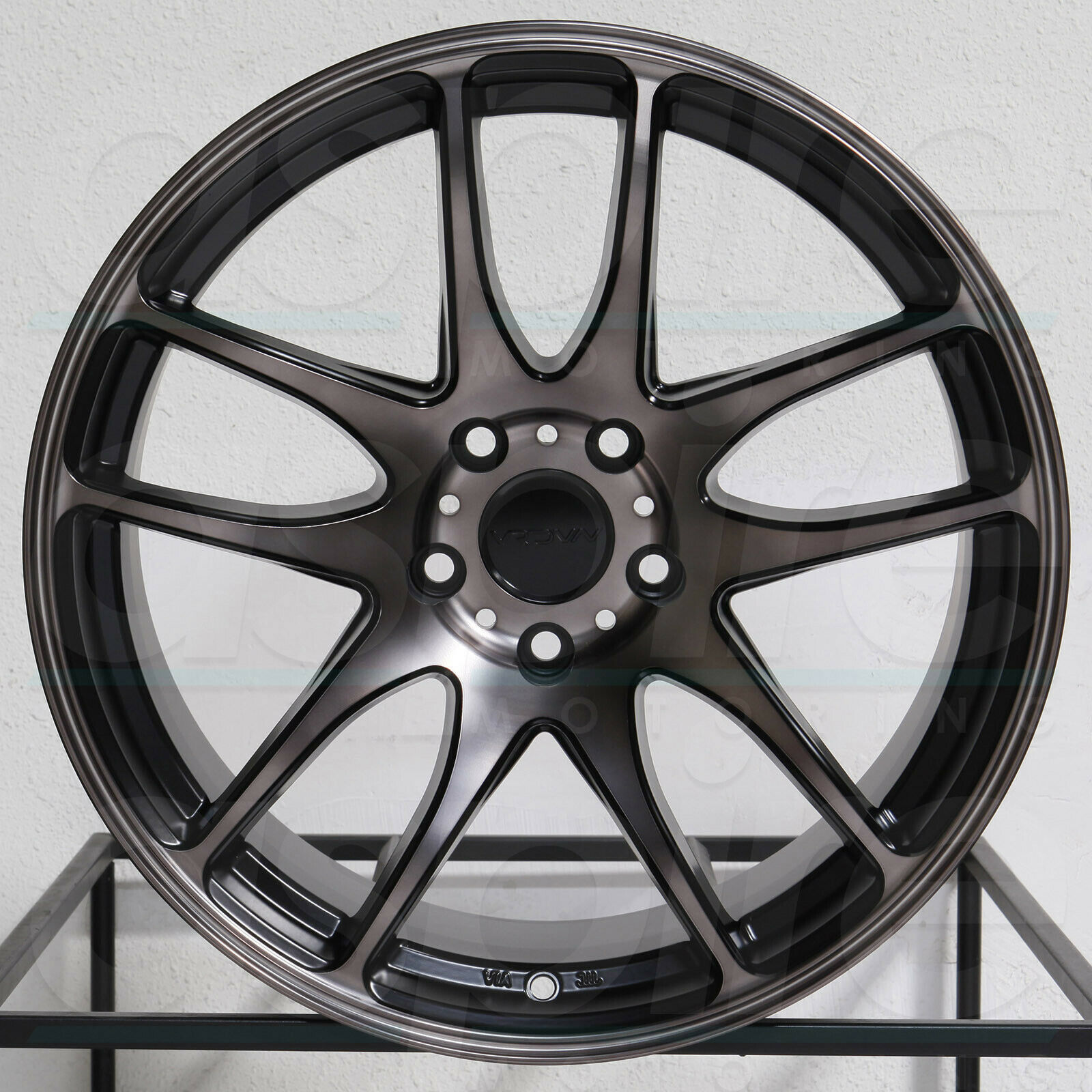 One 18x9.5 Vordoven Forme 9 5x114.3 22 Black Clear Black Wheel Rim 73.1 ...