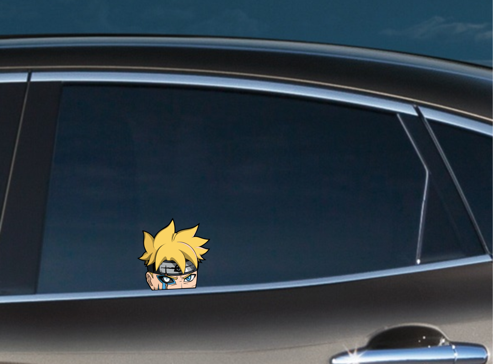 Boruto Peeking Car Phone Laptop Macbook Window Vinyl Decal Anime Stickers Naruto