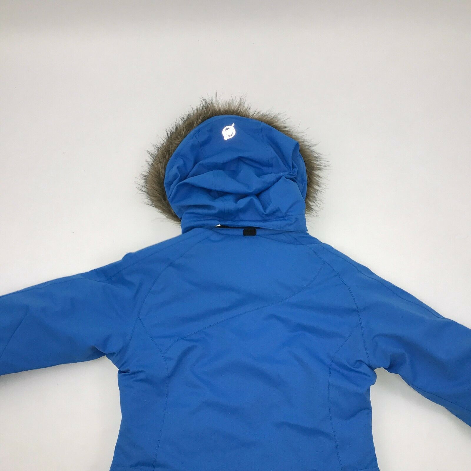 OBERMEYER Womens Siren Ski Jacket Faux Fur Hooded Parka Heaven Sent Me Blue 389 Coats & Jackets