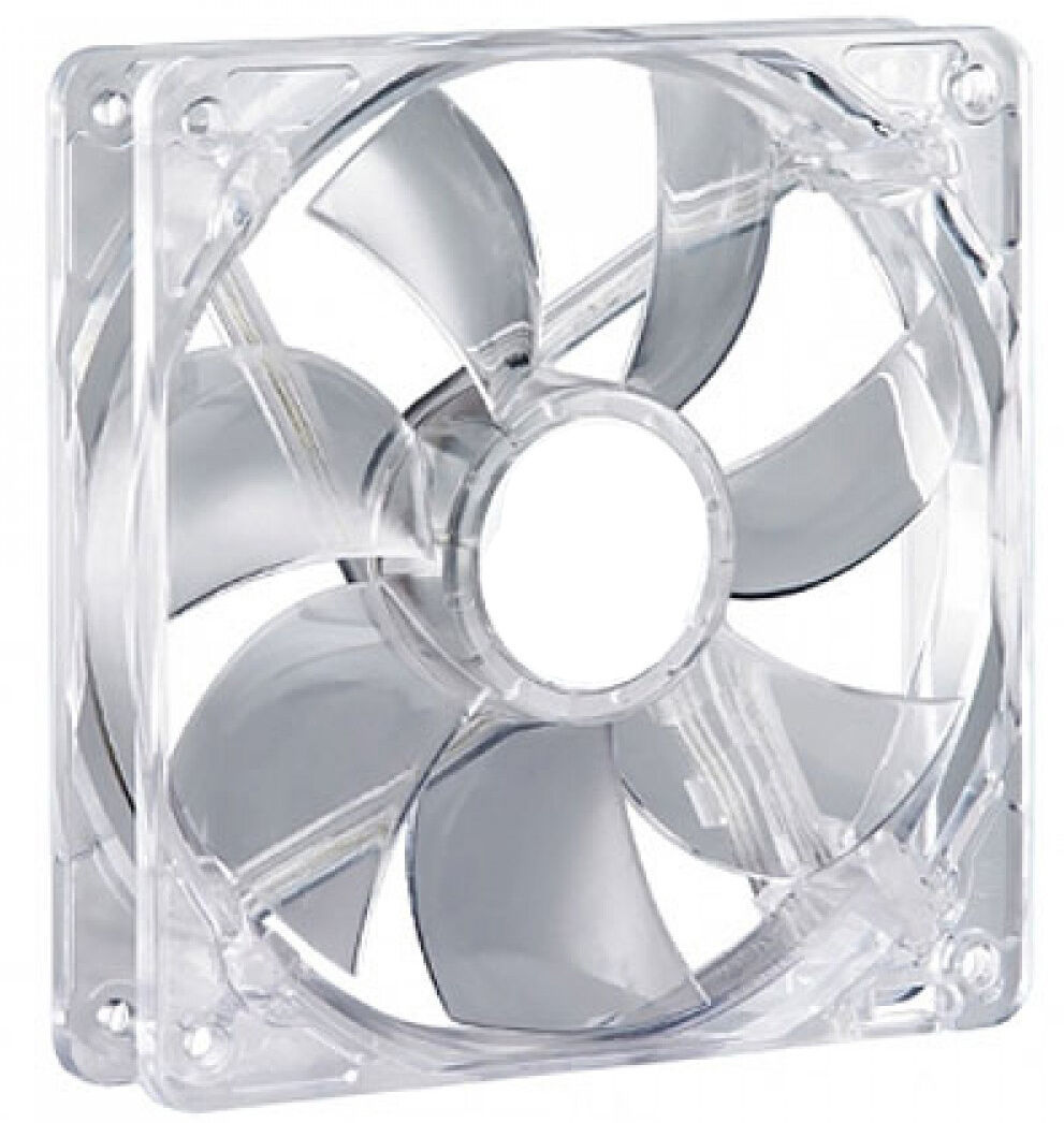 2X Aigo RED Halo LED 120mm 12cm PC Computer Case Cooling Neon Clear Fan Mod