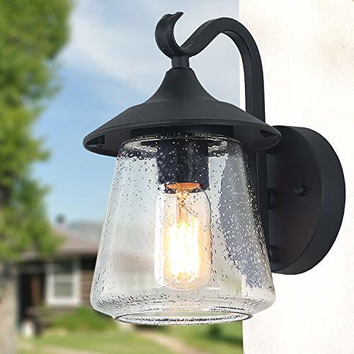 Log Barn Outdoor Wall Light Farmhouse Exterior Lantern In Black With   51gwn6exlil. Sl1500  