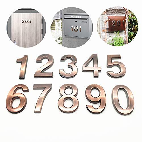 10 Pack Self Stick House Numbers 0 to 9 Address Sign Solid Stickers for