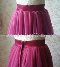 Full Tulle Maxi Skirt Plus Size Floor Long Tulle Skirt Wedding Guest Maxi Skirts image 9