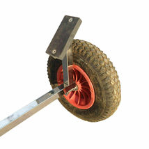 Stainless Steel Boat Launching Trailer Wheels Hand Dolly Small Inflatable Boat image 10