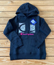 champion NWT $32 girl’s pullover hoodie sweatshirt Size M black N1 - $17.72