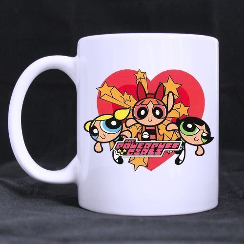 Primary image for Powerpuff Girls Custom Personalized Coffee Tea White Mug