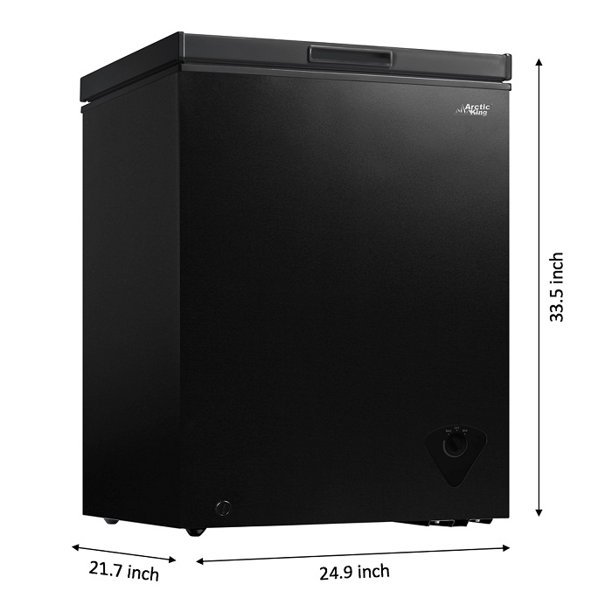 New Arctic King Black 5cu.ft Smart Chest Freezer ARC050S0ARBB Alexa WHS