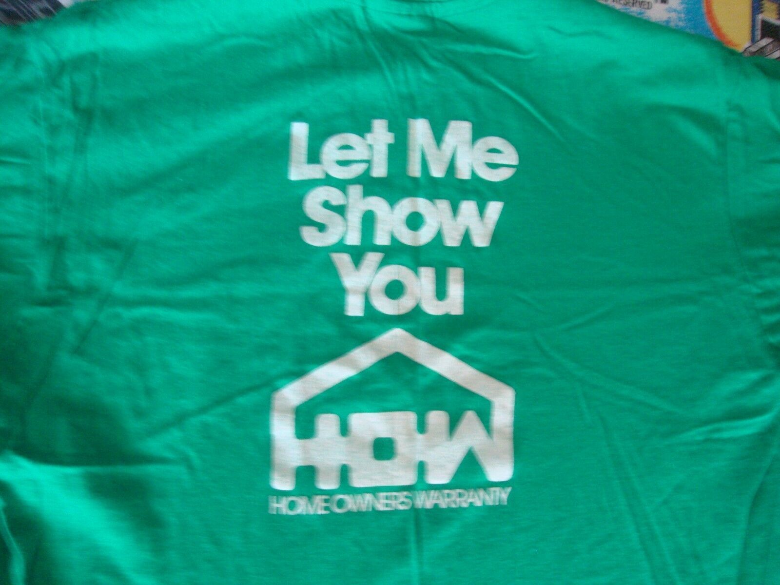 Primary image for Vintage 80's HOME OWNERS WARRANTY Green Punk Rock Real Estate T Shirt M