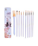 10 Pieces Paint Brushes Set Artist Paint Brushes Painting Supplies #01 - $29.41