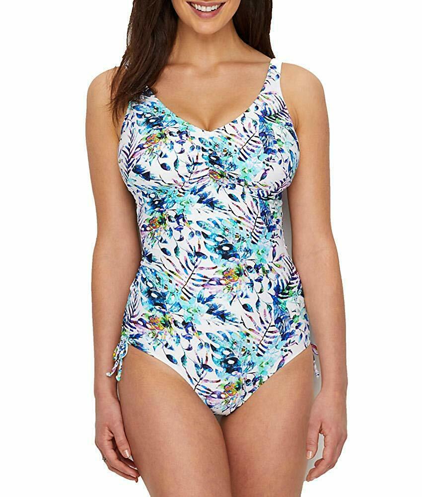 Fantasie MULTI Fiji Underwire VNeck One Piece Swimsuit, US 38G, UK 38F Swimwear