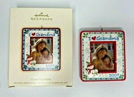2007 Hallmark I Love Grandma Picture Frame Ornament U31 - $9.99