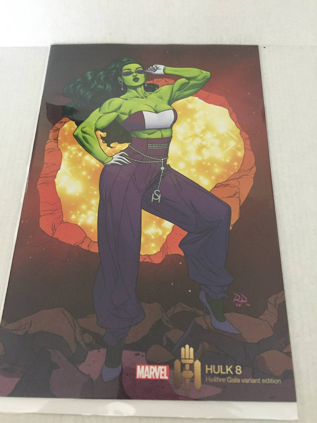2022 Marvel Comics Hulk Hellfire Gala Russell Dauterman She Hulk Variant Edition Comics 