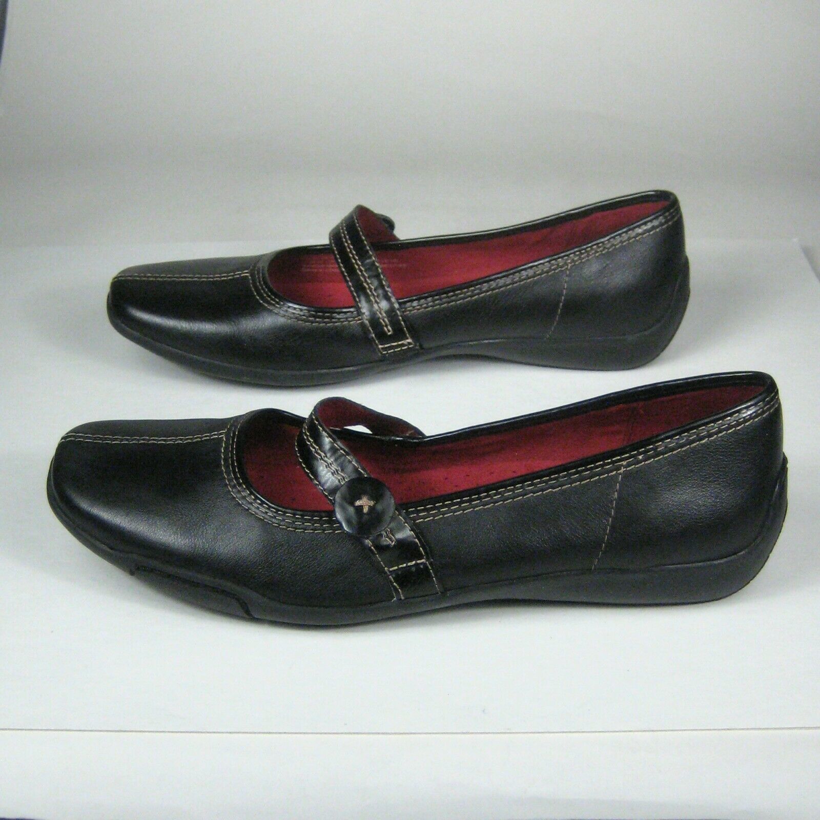Naturalizer Womens Size 11 M Artesia Mary Jane Shoes Black Leather Comfort Flats & Oxfords