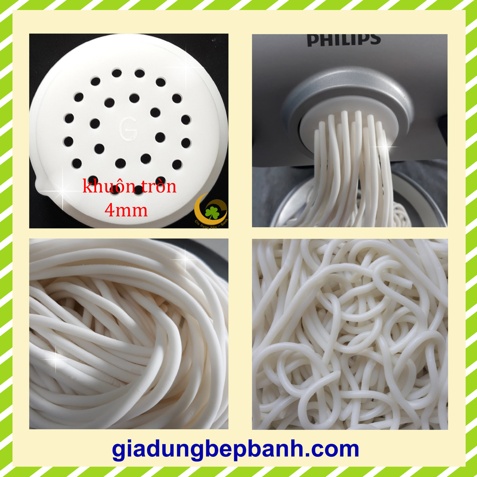 ALBUCA05 Diamètre 5mm Bucatini Pasta Disc compatible avec Philips Pasta Maker BNN 