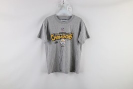 Vintage Reebok Boys Large Distressed Pittsburgh Steelers 2008 AFC Champs T-Shirt - $19.75