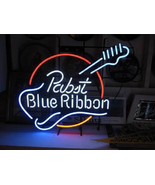 Pabst Blue Ribbon Guitar Neon Sign 22&quot;x18&quot; - $199.00