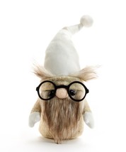 Owl Gnome Pocket Sized Plush Figurine 9" High with Glasses "Ollie" is a Friend image 2