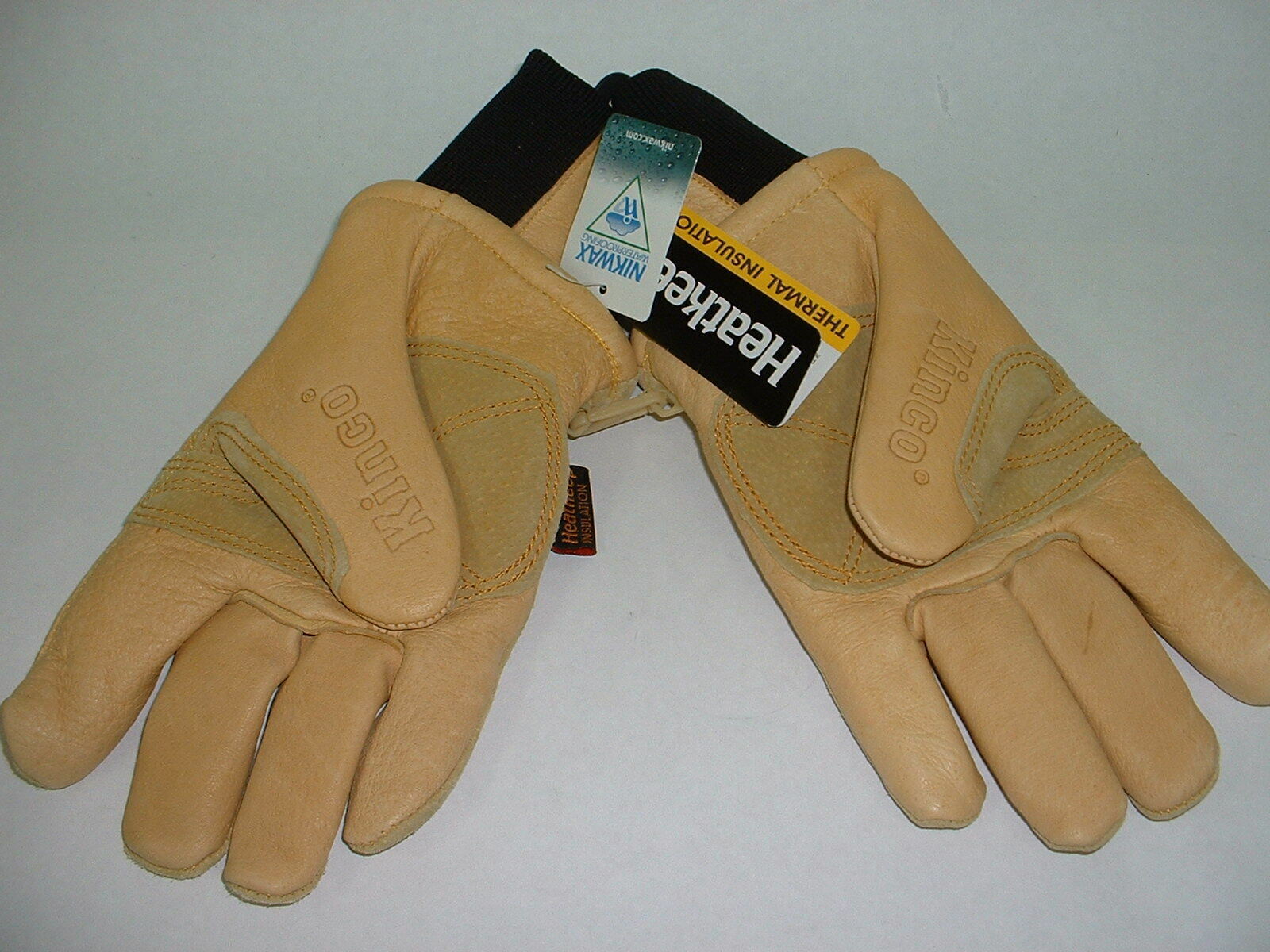 KINCO 901 Men's Pigskin Leather Ski Glove, HeatKeep Thermal Lining