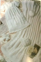 Baby Layettes to knit crochet ~ Adorable blankets, christening gown, out... - $11.95