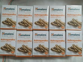 10 tubs Himalaya Ashvagandha 60 Tablets for General Wellness Fresh Stock - $49.50