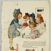 Vtg 1922 Jello Advertising Jell-o Color Magazine Print Ad L. Ball Illust... - $6.62
