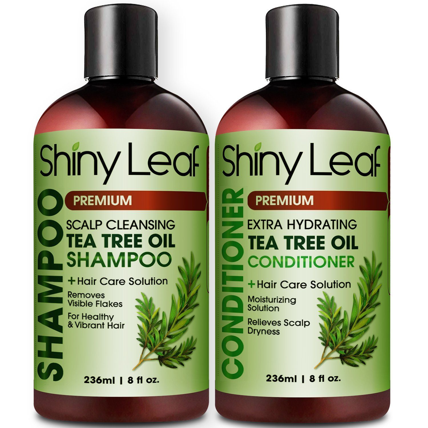 Tea Tree Oil Shampoo And Conditioner Set Natural Anti Dandruff Lice Treatment Shampoo 8574