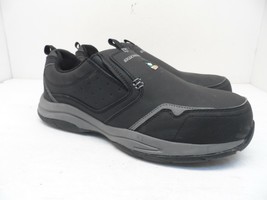 Skechers Work Men&#39;s Slip-On Steel Toe Composite Plate Shoes 99999066 Bla... - $42.74
