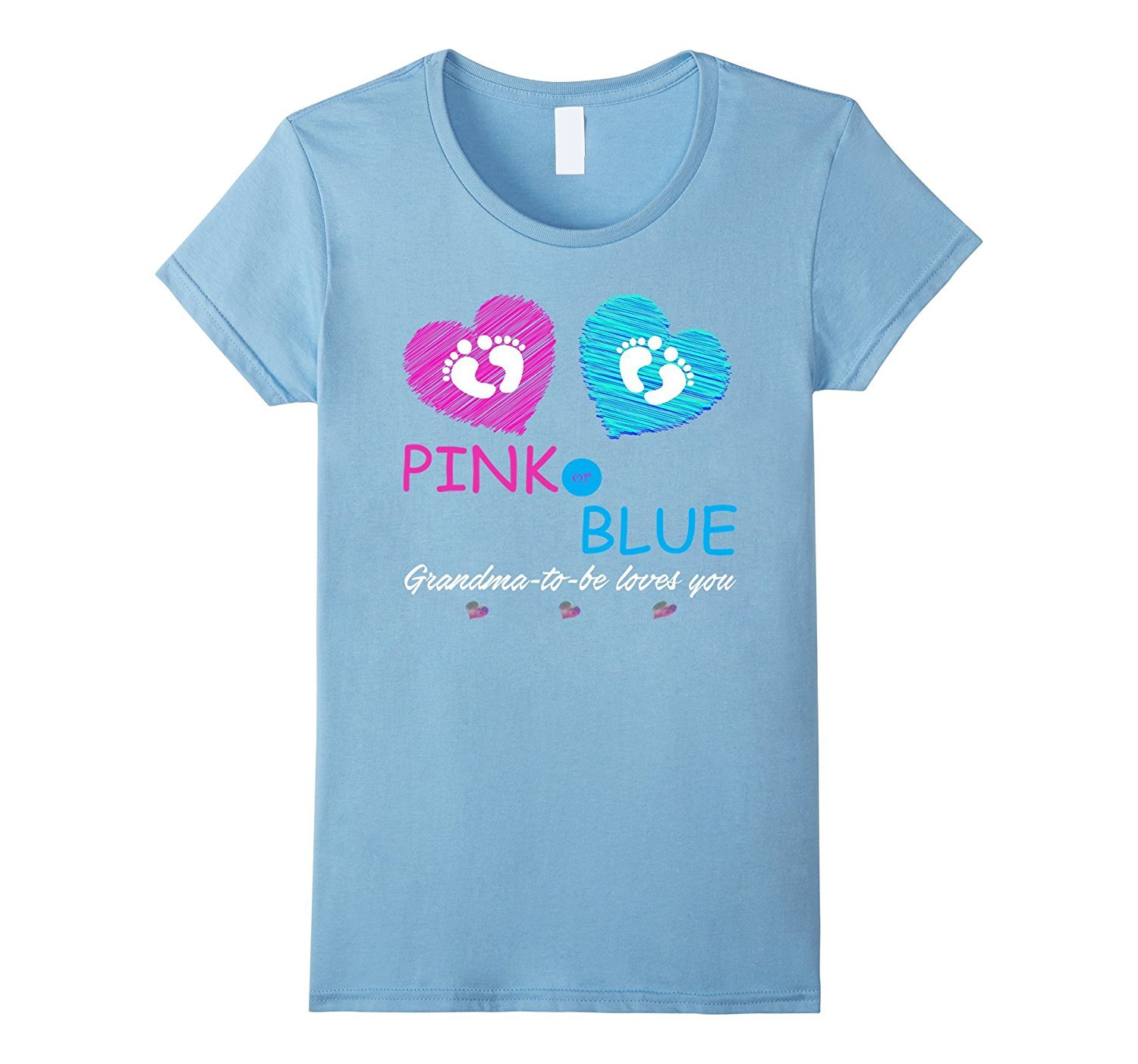 New Shirt  Pink Or Blue: Baby Shower Gender Reveal Shirt For Grandma Women  TShirts \u0026 Tank Tops