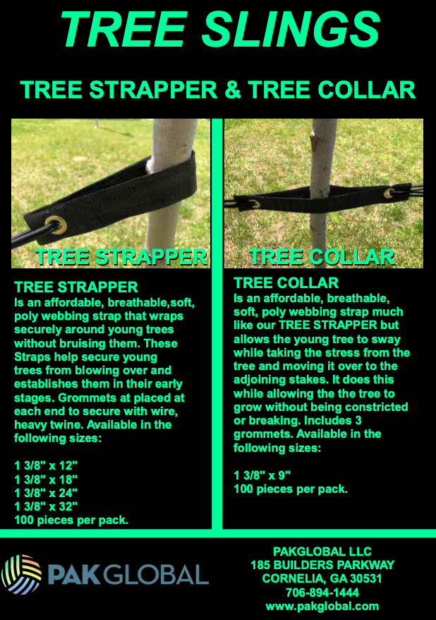 Tree Straps Pack of 6 or 50 1”3/8 by 9” for securing trees (Free