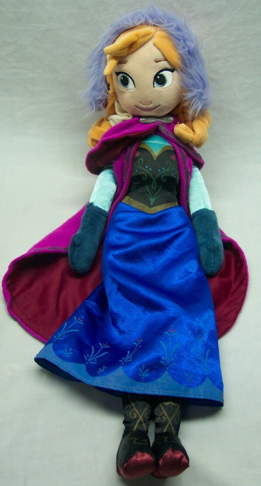 Walt Disney Store Frozen PRINCESS ANNA 20" Plush STUFFED ANIMAL DOLL Toy TV & Movie Character Toys