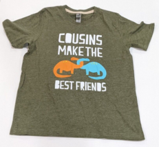 NWOT Instant Message &quot;Cousins Make The Best Friends&quot; Dinosaur Tee (Green... - $9.89