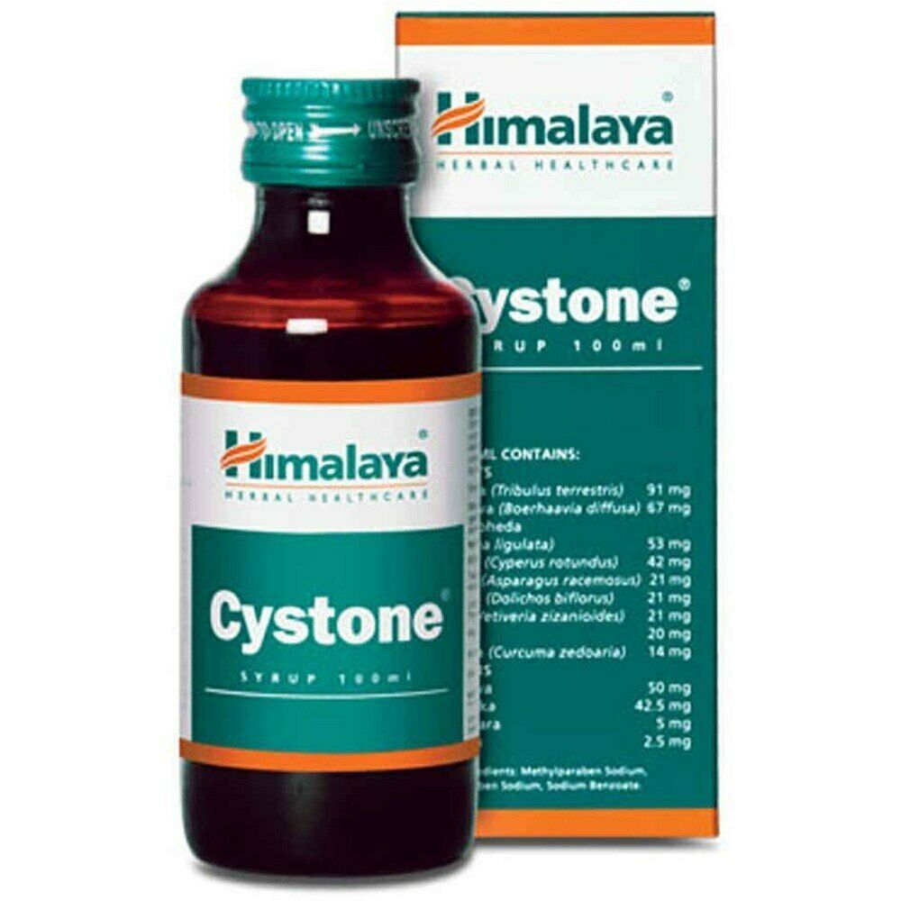 Himalaya Cystone Syrup (100ml) x 2 Bottles Expels Renal Calculi, Useful in UTI