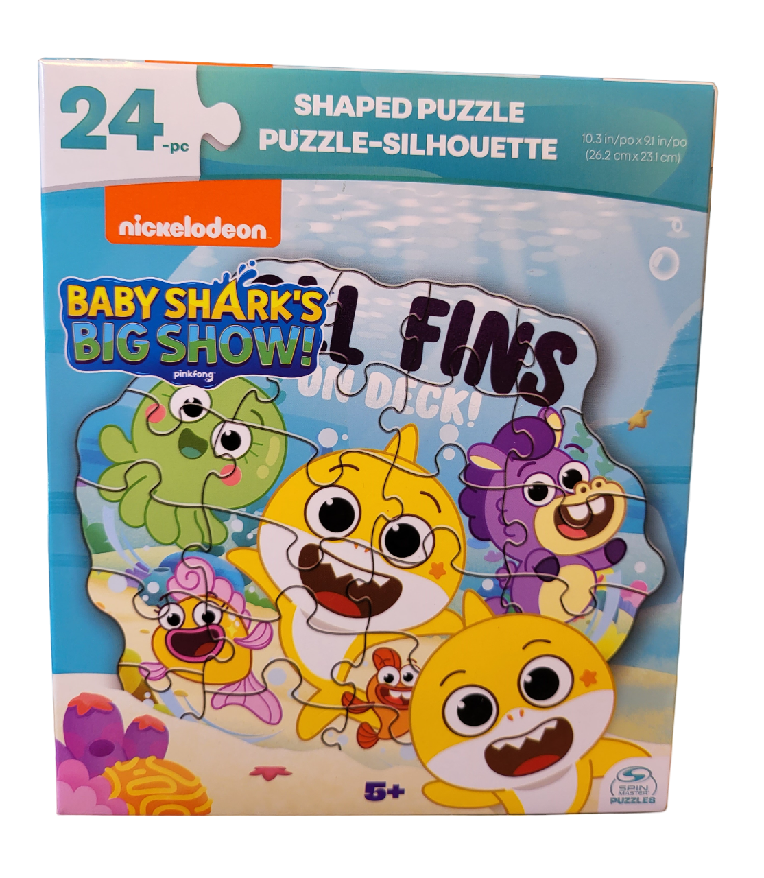 Nickelodeon Baby Shark 24 Pc Shaped Jigsaw Puzzle - New - Baby Shark's Big Show!