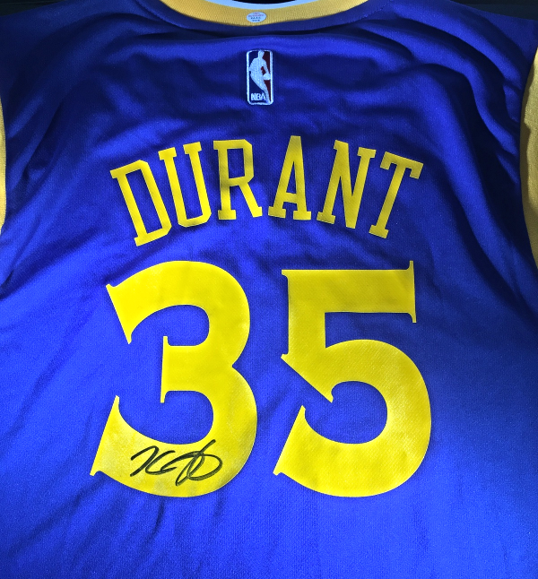 Kevin Durant Framed Signed Jersey JSA Autographed Golden State Warriors