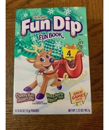 FUN DIP CANDY STOCKING STUFFER 4 POUCHES INSIDE WITH GAMES ON BOX - $16.71
