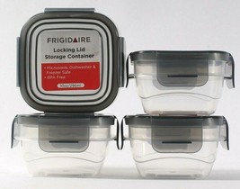 4 Ct Frigidaire 10 Oz BPA Free Locking Lid Storage Container Micro & Freeze Safe