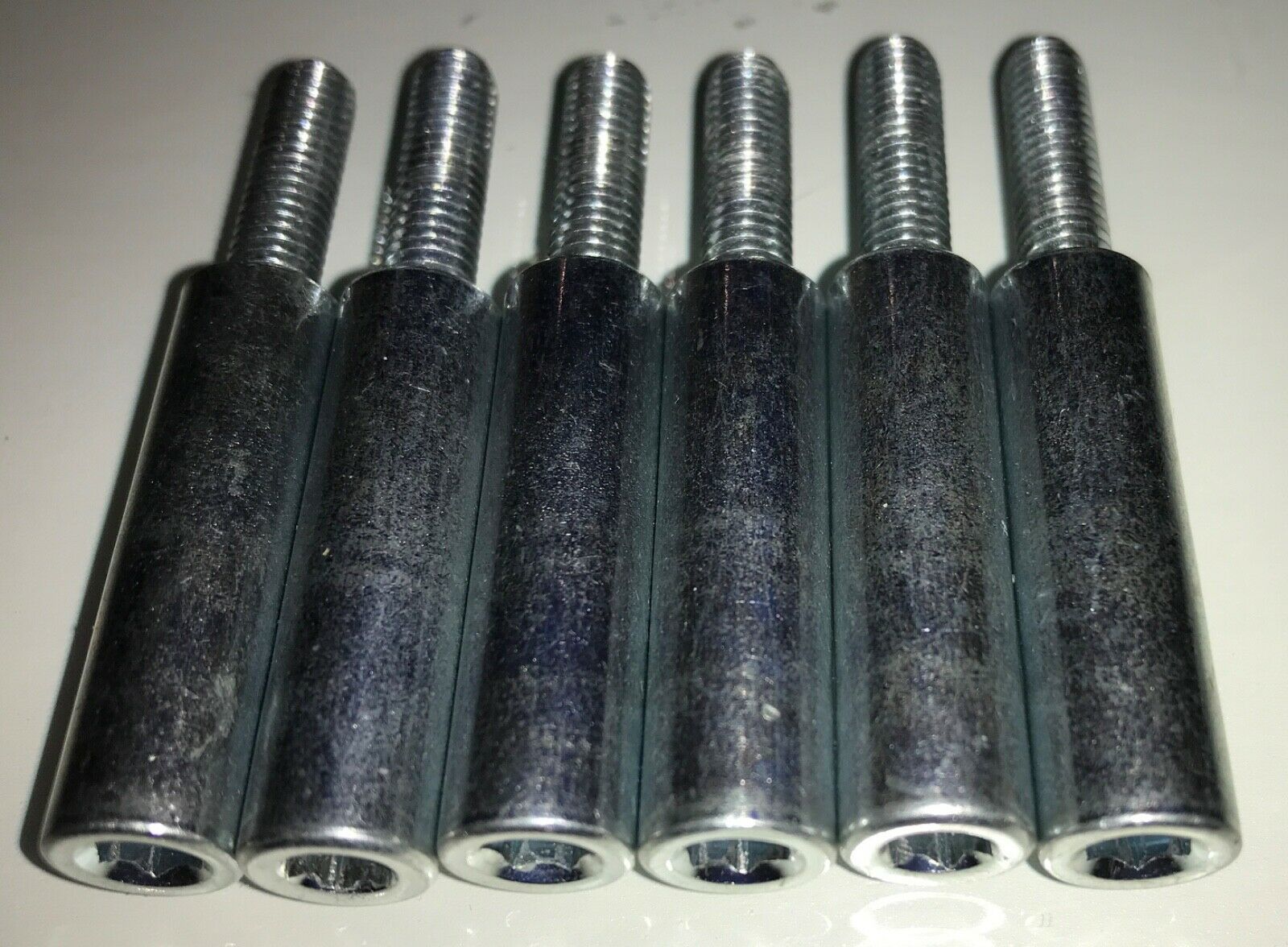 6 IKEA TUFFING, SVARTA BUNK BED Nut Sleeve & Threaded Pins / 106986 /