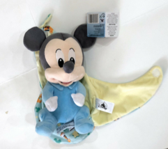 Disney Parks Baby Mickey Mouse in a Pouch Blanket Plush Doll NEW image 3