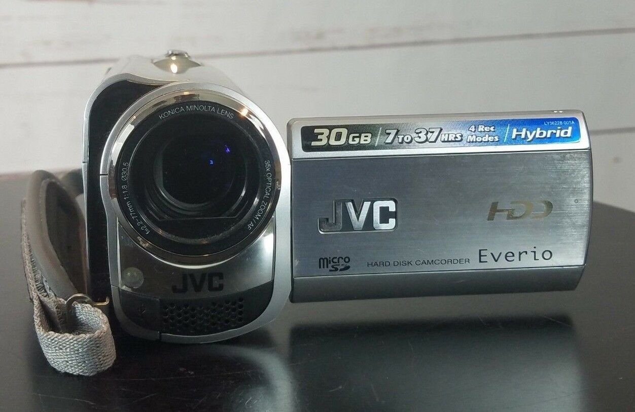 JVC Everio GZMG330RU HDD Digital Video Camera Camcorder 30 GB Silver W