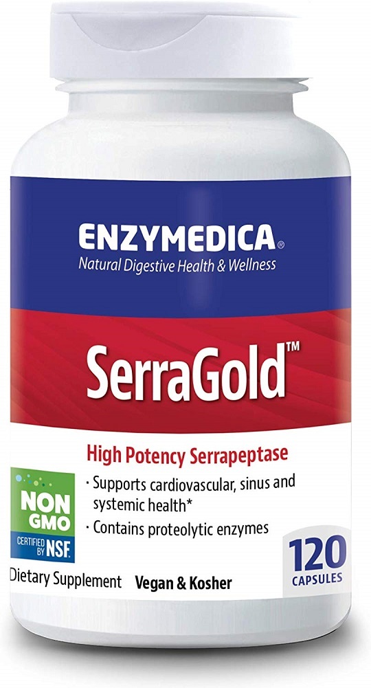 Enzymedica, SerraGold, Enzyme Supplement to Support Cardiovascular(120 servings)