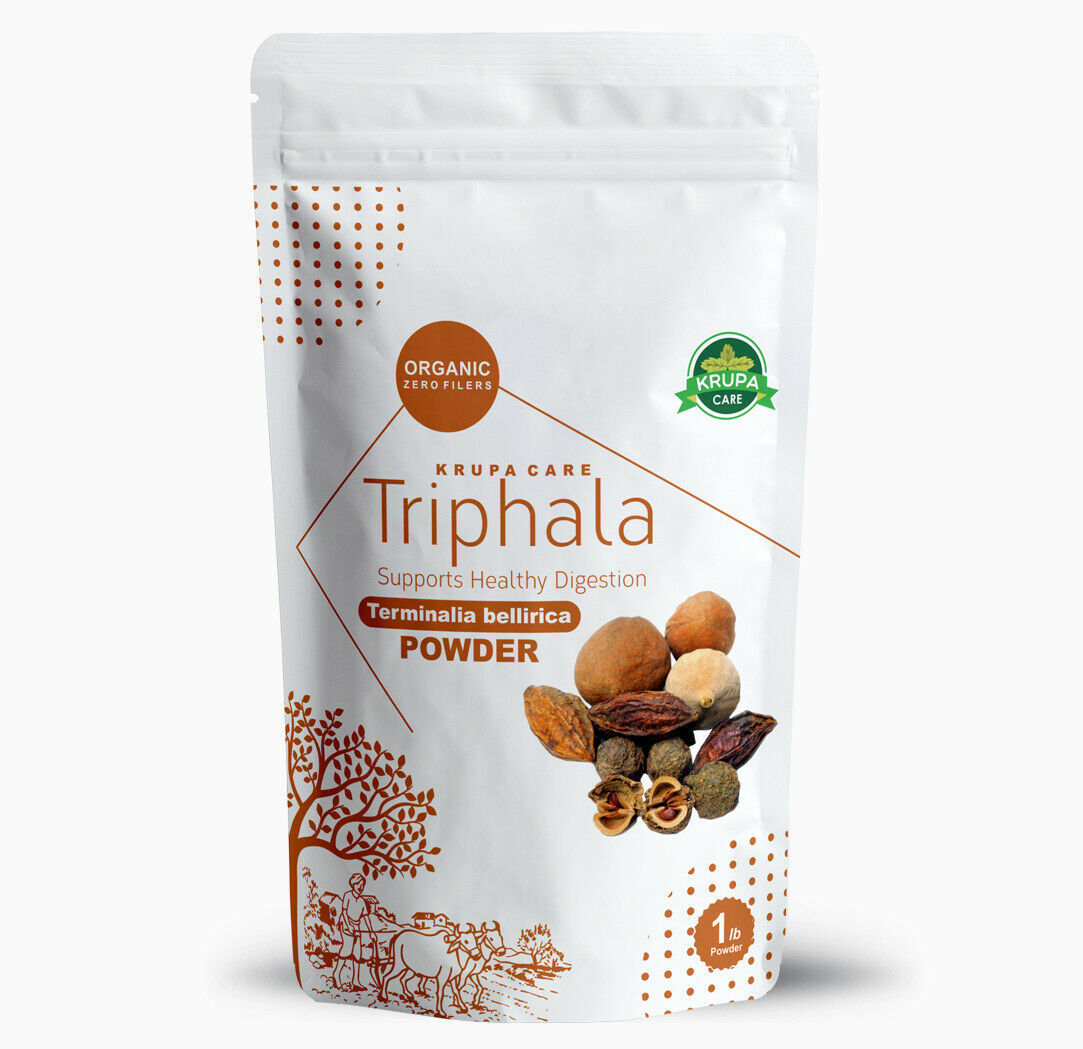 'Krupacare'Organic Triphala Powder Trifala Body Detox  Amla Haritaki Bibhitaki