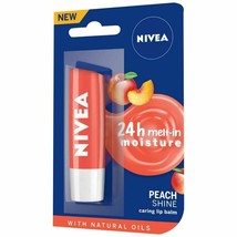 NIVEA Lip Balm, Fruity Peach Shine, 4.8g (Pack of 1) - $5.63