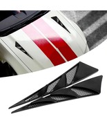 Car Hood Stickers Black Universal Side Air Intake Flow Vent Cover Decals... - $14.99