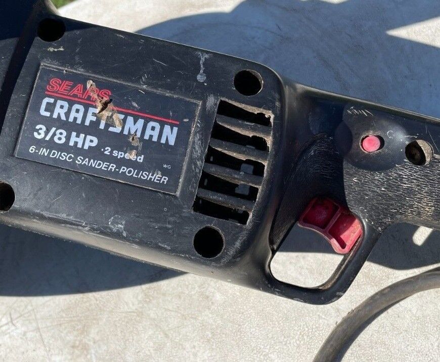 CRAFTSMAN 6" Disc Sander /Polisher model 315.10520 Two Speed 3/8 HP