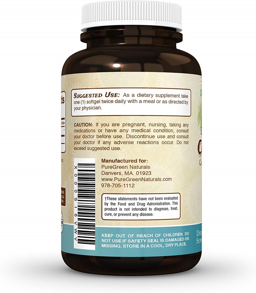 Coconut Oil Capsules 1000 mg Extra Virgin 180 Softgels Great