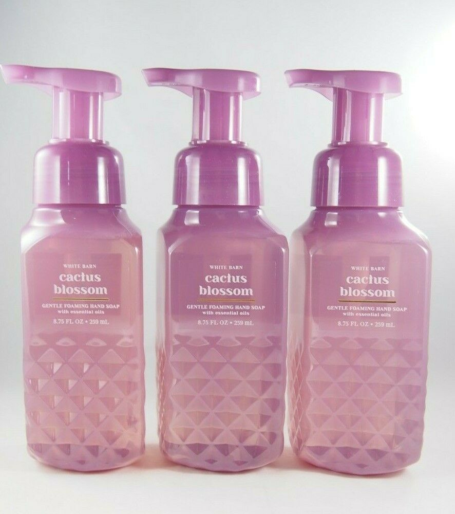 (6) Bath & Body Works Purple Cactus Blossom Gentle Foaming Hand Soap 8.75oz