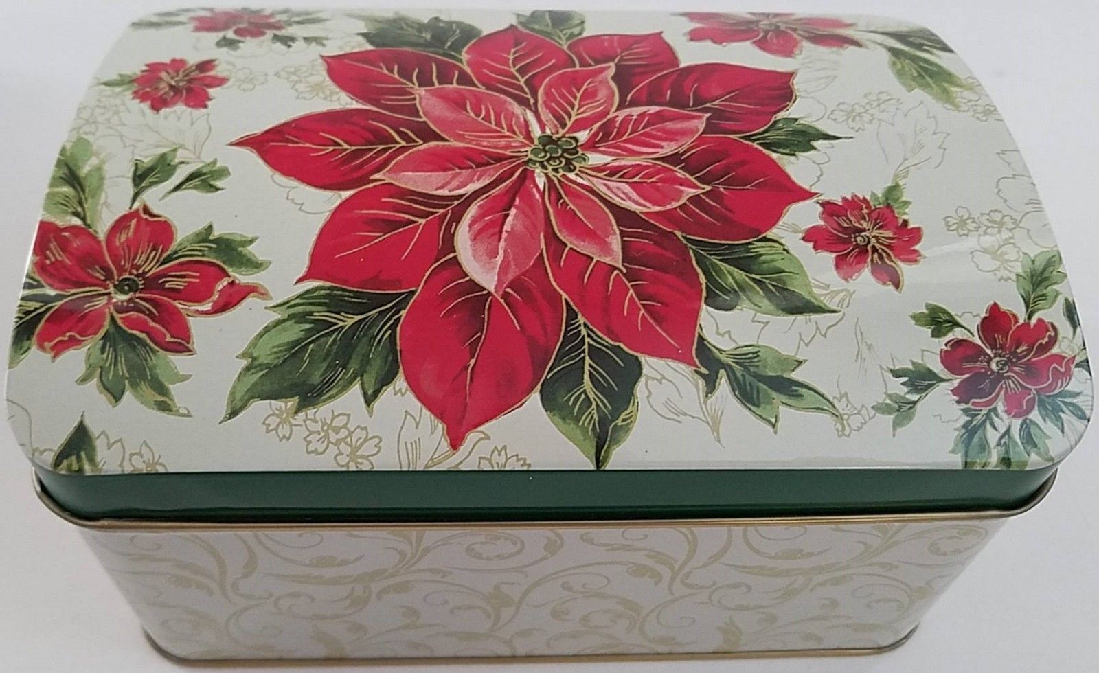 Size/Design CHRISTMAS HOLIDAY COOKIE TINS Hinged Lids Nesting Gift Boxes SELECT 