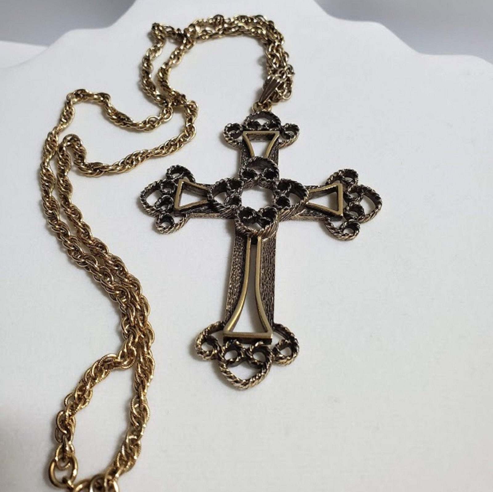 Sarah Coventry Pendant Necklace, Limited Edition 1973 Cross, Antique ...